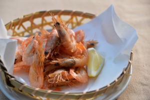 deep-fried Kawazu shrimp