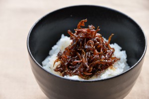 Sweet Ikanago rice bowl